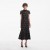 Women Black Flower Lace Midi Dress Black | Self Portrait Dresses
