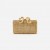 Women Gold Crystal Box Clutch | Self Portrait Handbags