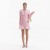 Women Pink Check Knit Mini Dress | Self Portrait Dresses