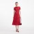 Women Red Sequin Lace Midi Dress | Self Portrait Dresses