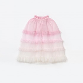  Capa infantil de malha rosa com bolinhas | Autorretrato