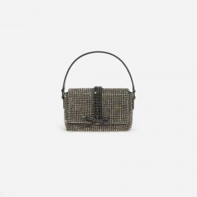  Bolsa feminina micro com strass e cota de malha | Bolsas para autorretrato