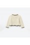 Cardigan all'uncinetto color crema per bambini | Autoritratto