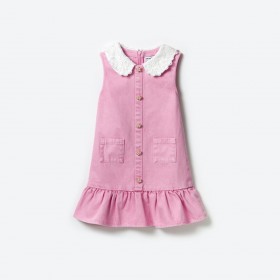  Mini abito in denim rosa per bambini | Autoritratto