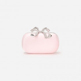  Pochette da donna in raso rosa | Borse Self Portrait