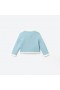 Blå strikket cardigan for barn | Selvportrett