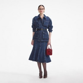Dame Denim Utility Jakke | Self Portrait Denim