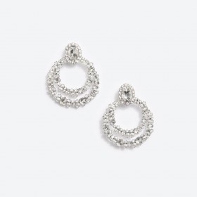  Pendientes de aro doble de cristal para mujer | Joyas de autorretrato