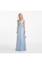  Dames Blauwe Metallic Maxi-jurk | Zelfportretjurken