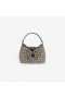  Dames Champagne Diamante Crescent Bow Bag | Zelfportret Handtassen