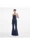 Dames denim bandeau jumpsuit | Zelfportret denim