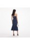 Dames denim bandeau midi-jurk | Zelfportret denim