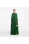 Groene chiffon cape maxi-jurk voor dames | Zelfportretjurken