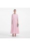  Roze chiffon cape midi-jurk voor dames | Zelfportretjurken