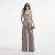 Beige satijnen jumpsuit voor dames | Zelfportret jumpsuits