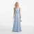  Dames Blauwe Metallic Maxi-jurk | Zelfportretjurken