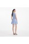  Mini-robe en dentelle fleurie bleue pour femme | Robes Self Portrait