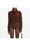  Pull en maille duveteuse marron pour femme | Ensembles Self Portrait