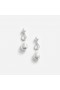  Boucles d'oreilles goutte en cristal et perles pour femme | Bijoux Self Portrait