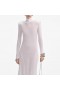  Robe longue blanche en tricot de viscose pour femme | Self Portrait Knitwear