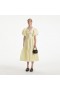  Robe mi-longue en jacquard jaune pour femme | Robes Self Portrait