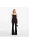  Schwarzer Stretch-Crêpe-Jumpsuit für Damen | Self Portrait Jumpsuits
