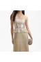 Damen Gold Metallic Maxikleid | Self Portrait Kleider