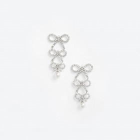 Damen-Ohrringe mit Kristallschleife | Self Portrait Schmuck